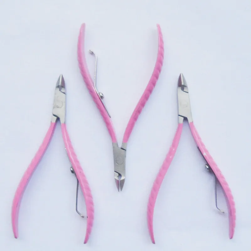 

Thinkboo 1pc Pink Professional Stainless Steel Nail Cuticle Nipper Clipper Nail Cutter for Manicure Pedicure Nail Tools