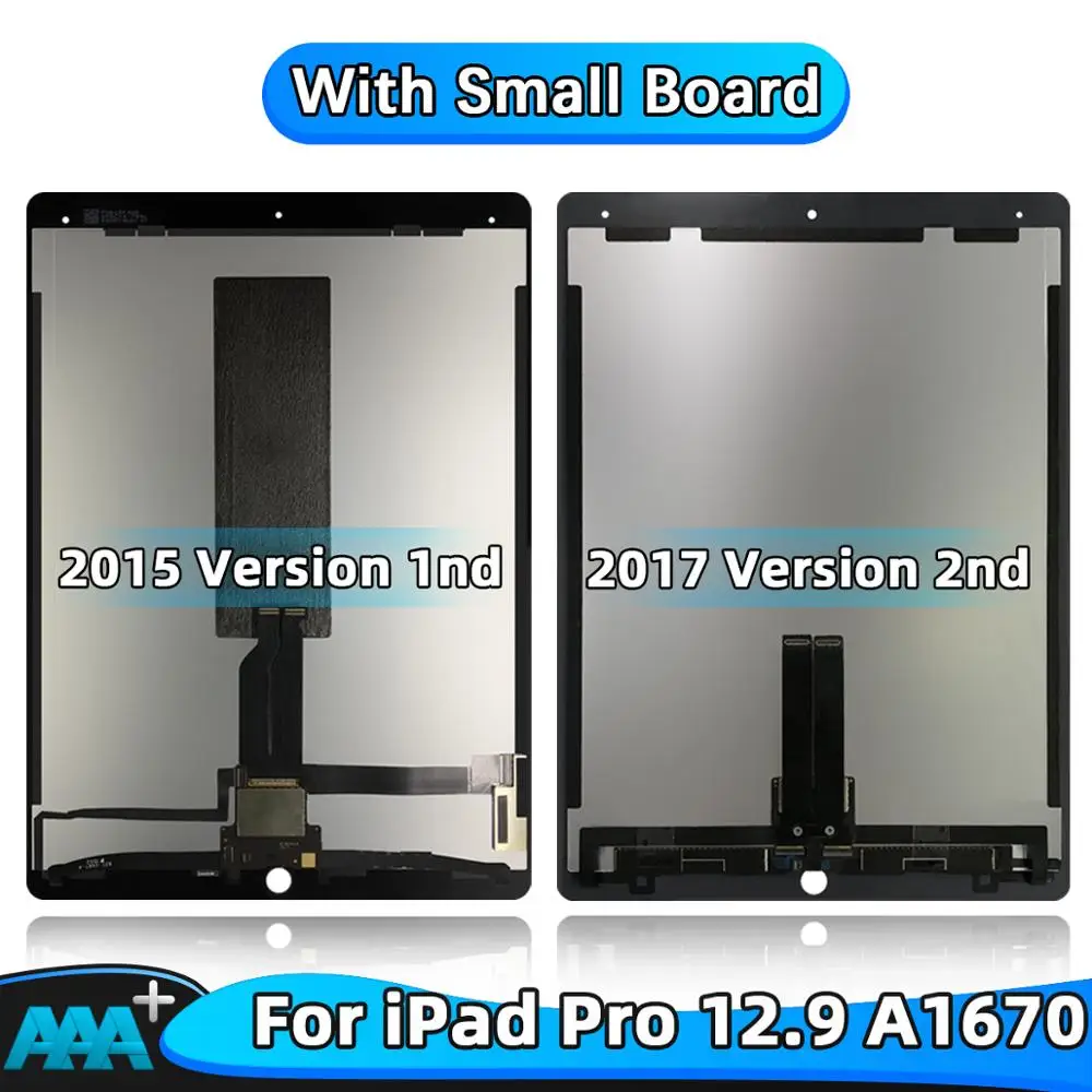 LCDs For iPad Pro 12.9(/ Version) A1670 A1671 2nd LCD Display Touch Screen Digitizer Panel Assembly With Small Board