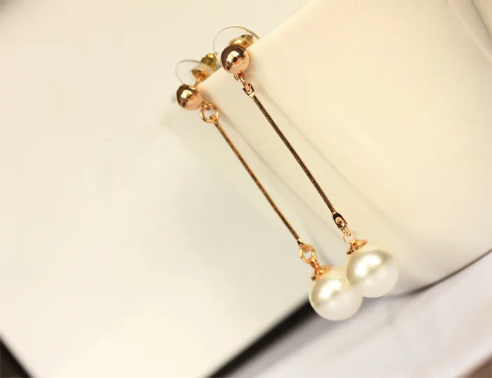 

Hot new 14 Carat Gold-Color Pearl Earrings For Women Tassel Earrings Stud Earrings Female Earrings Clothing Jewelry