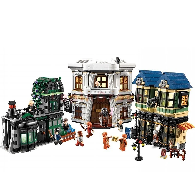 

the diagon alley harry potter 16012 MOC Movie series Set potter Building Blocks Bricks harry potter 10217
