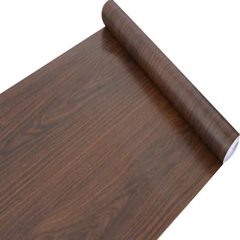 

45cmX5m Old Furniture Wood Pattern Stickers Vinyl Self adhesive Wall Decals Wardrobe Door Decorative Film PVC Home Decoration