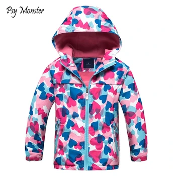 

Children Windproof Windbreaker Sports Polar Fleece Jacket Boys Girls Coats Sport Kids Jackets Double-deck Waterproof Jackets