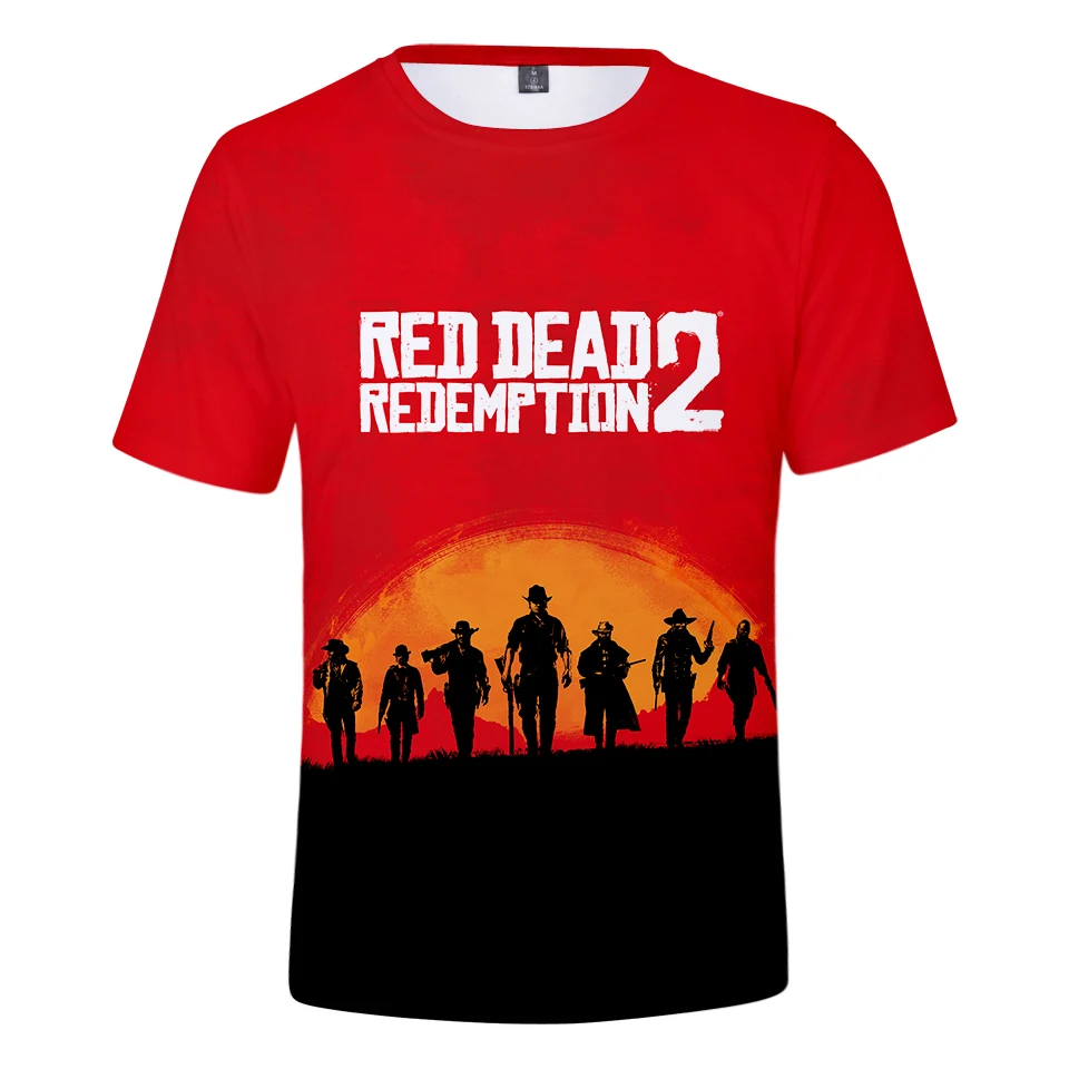 

Fashion Cool style 3D RED DEAD REDEMPTION Casual Harajuku Hoodies Women/Men Clothes 3D Short Sleeve Hooded Free Shipping