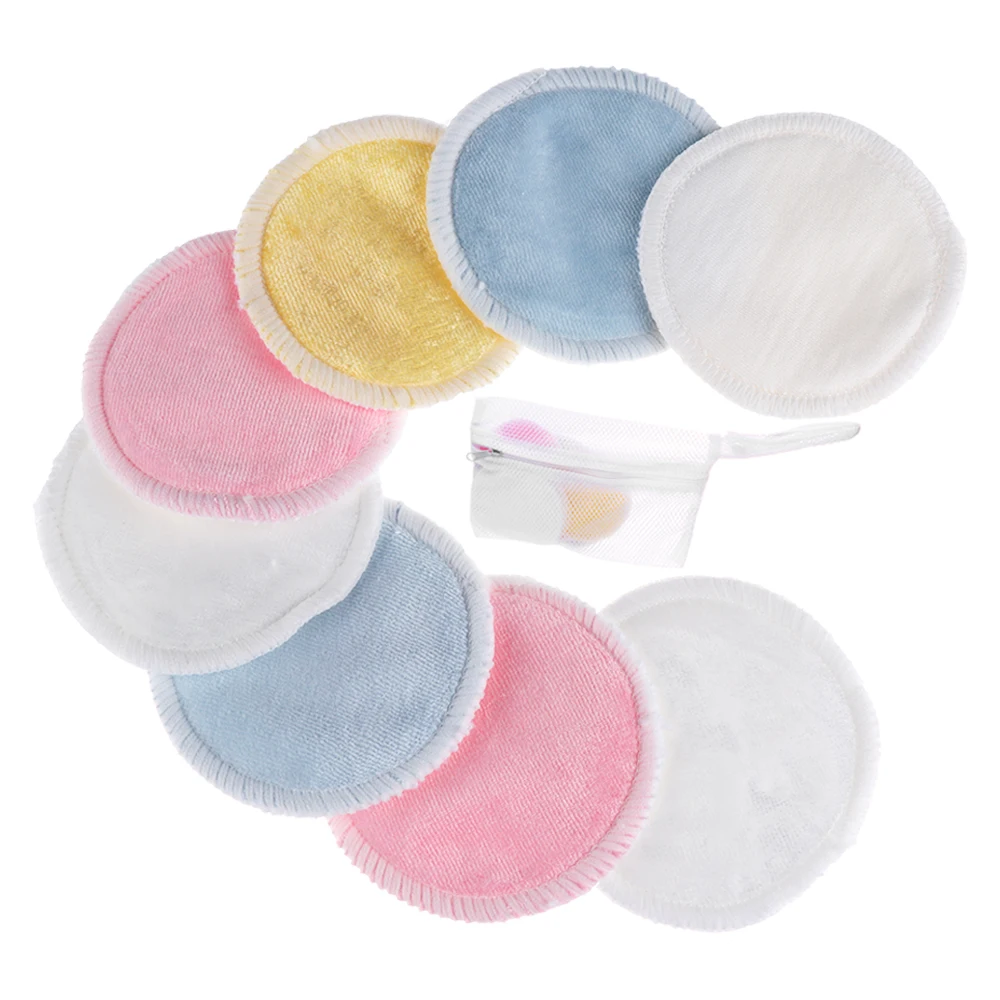 Reusable Microfiber Cotton Pads Make up Facial Remover Double layer Wipe Pads Nail Art Cleaning Pads Washable Face Wipes 1/8 Pcs