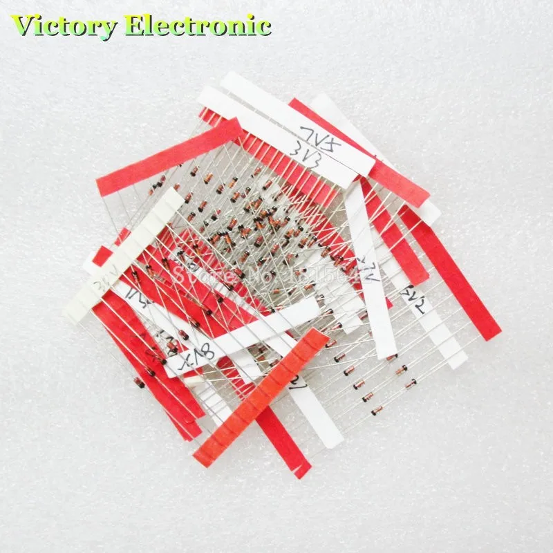 1/2W 0,5 W зенеровский диод 3,3-30 V 14values* 10 шт. = 140 шт. Ассорти ассортимент набор новых электронных diy kit