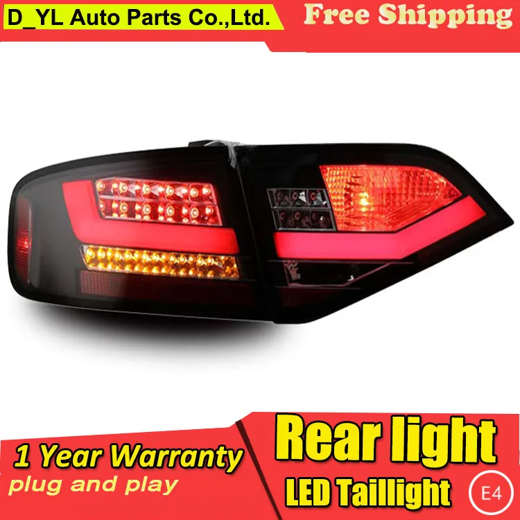 Top Car Styling Tail Lamp for Audi A4-B8 LED Tail Light 2009-2012 New Altis LED Rear Lamp LED DRL+Brake+Park+Signal Stop Lamp 1