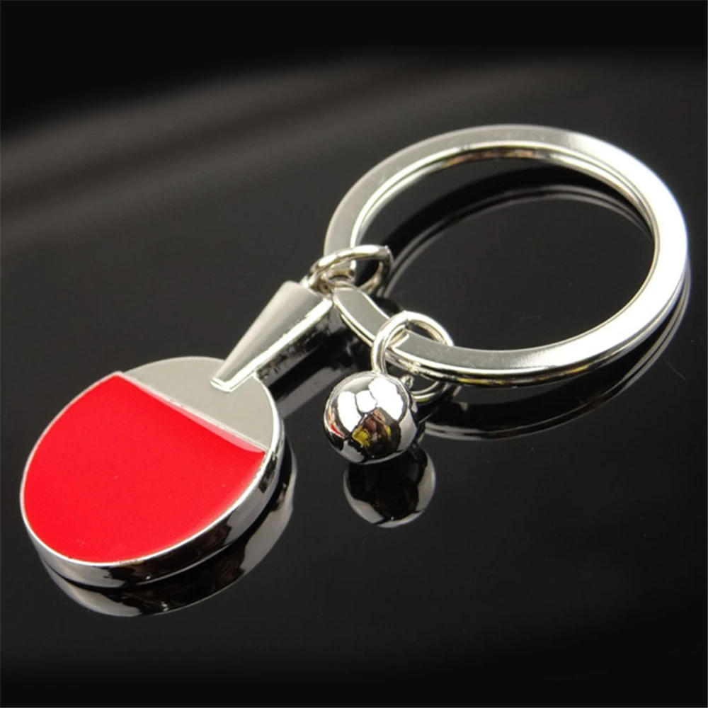 

Metal Ping-Pang Ball Keychain Keyring Car Key Chain Ring For Peugeot 207 Volkswagen Polo Opel Insignia Ford Ranger Fiat 500 Seat