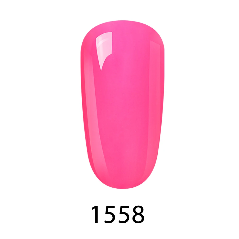 Elite99 10ml UV Gel Nail Polish Soak Off Primer Gel Polish Top Base Coat Needed Gel Lacquer Semi Permanent Nail Art Manicure Gel - Цвет: 1558