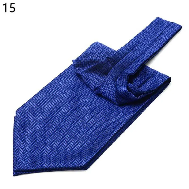 Men's  cravat suit silk scarf business collar wide tie retro pattern shirt scarf wedding party accessories