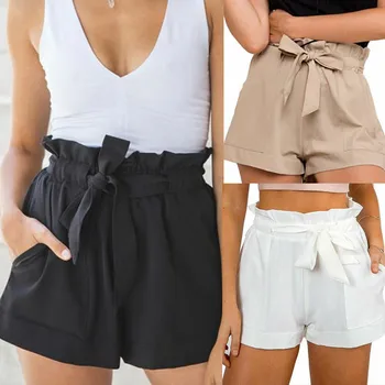 

Women High Waist Floral Shorts Casual Summer Short Hot Shorts Ruffle Mini Shorts