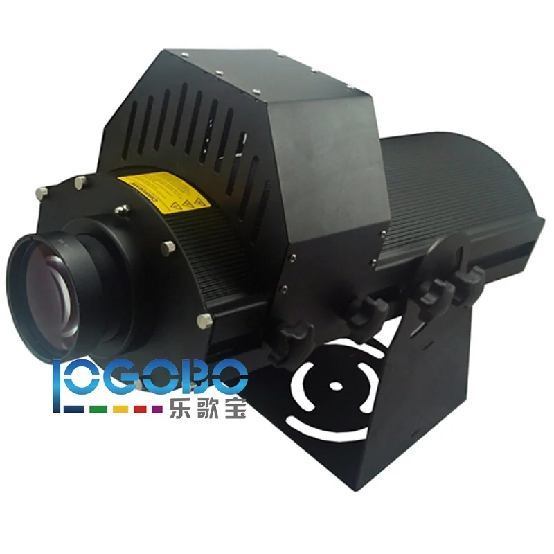 

Powerful 100W LED Custom Image Gobo Logo Projector Light with Manual Zoom & Focus 4 Customized Gobos Rotate in Turn Indoor Light