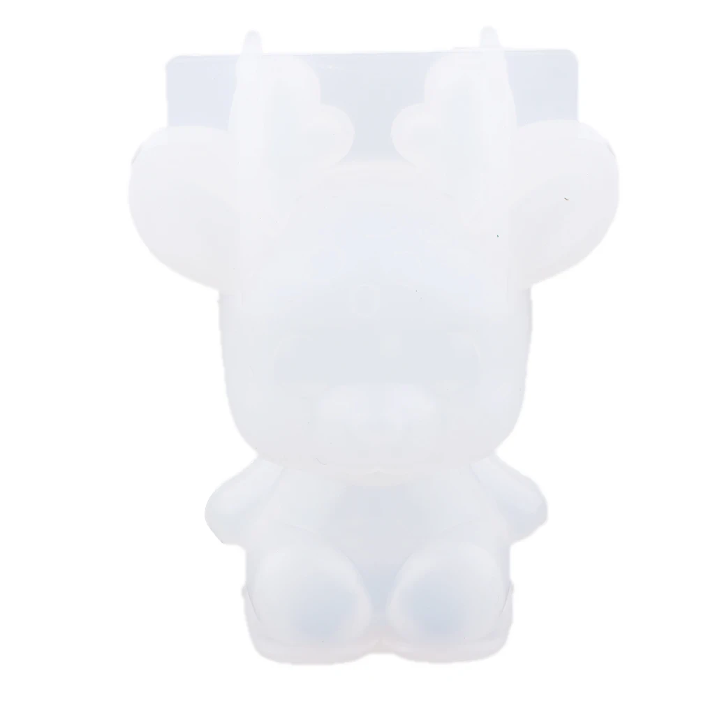 3d Milu Deer Shaped Resin Casting Mould Jewelry Making Silicone Mold for Polymer Clay, Crafting, Resin Epoxy Tools, 75x35x32mm