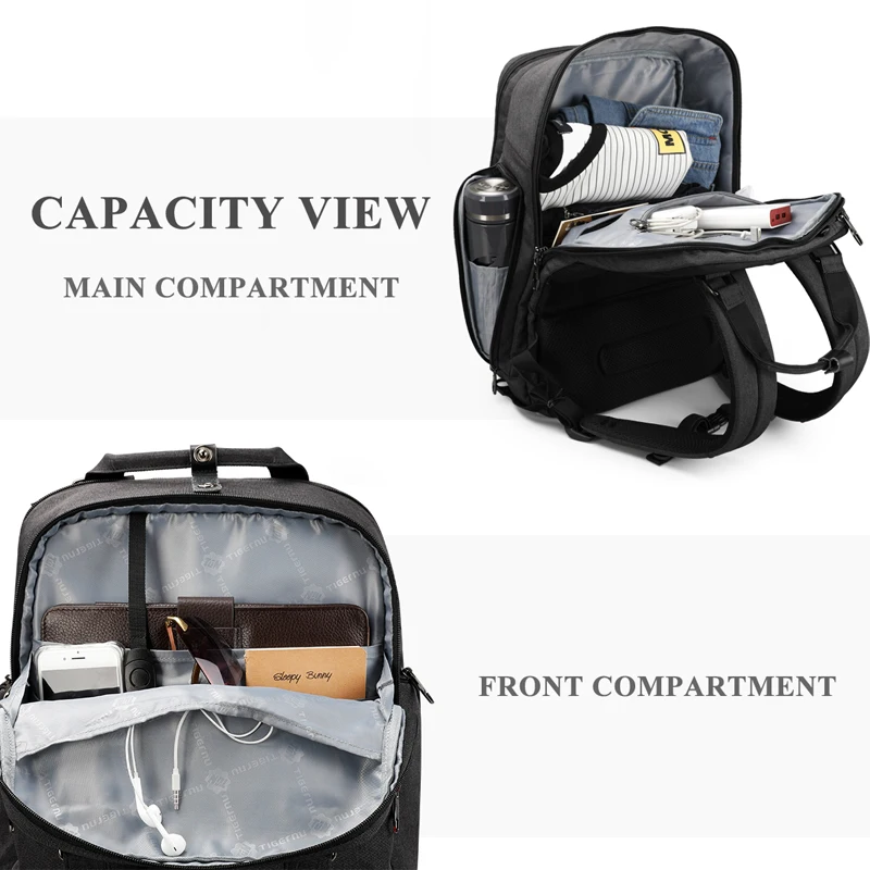 US $47.73 Tigernu Large Capacity 156inch Laptop Backpack Usb Charger Computer Bag Backpacks For Men Women Business Casual Male Mochila