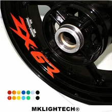 k-sharp 8 X CUSTOM INNER RIM DECALS WHEEL Reflective STICKERS STRIPES FIT KAWASAKI ZX-6R