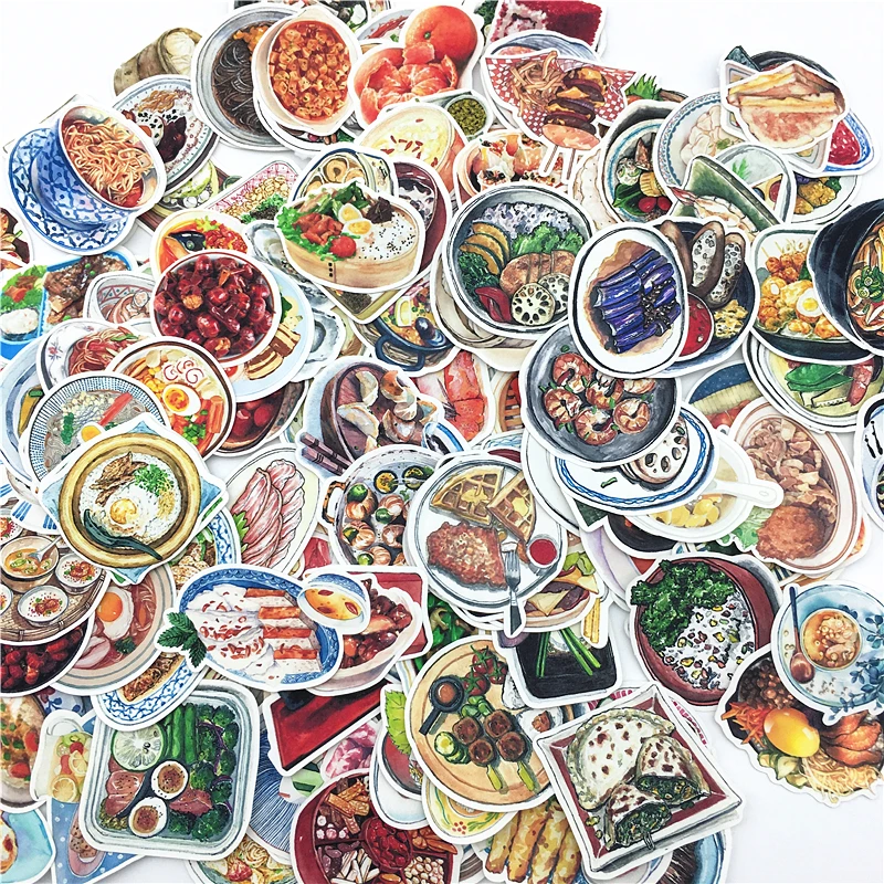 Милый акварельный пищевой ручной дневник для счетов наклейка фото альбома