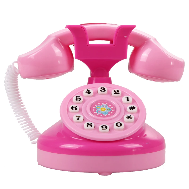 Образовательный розовый телефон ролевые игры игрушки девочки игрушка телефон детские подарки