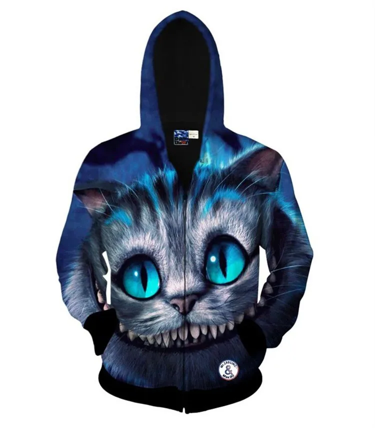 3D Hoodies Sweatshirt Men Harajuku Cute Funny Dog Cat Wolf Tiger Lion Panda Animal Print Hoodie Sportswear Autumn Coat Outerwear (77)