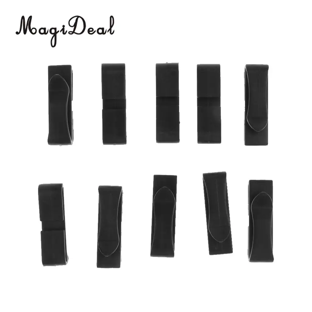 MagiDeal 10x 25mm Plastic Molle Webbing Connector Strap Belt Fastener Buckle Backpack Clip for Outdoor Camping Hiking Accessory