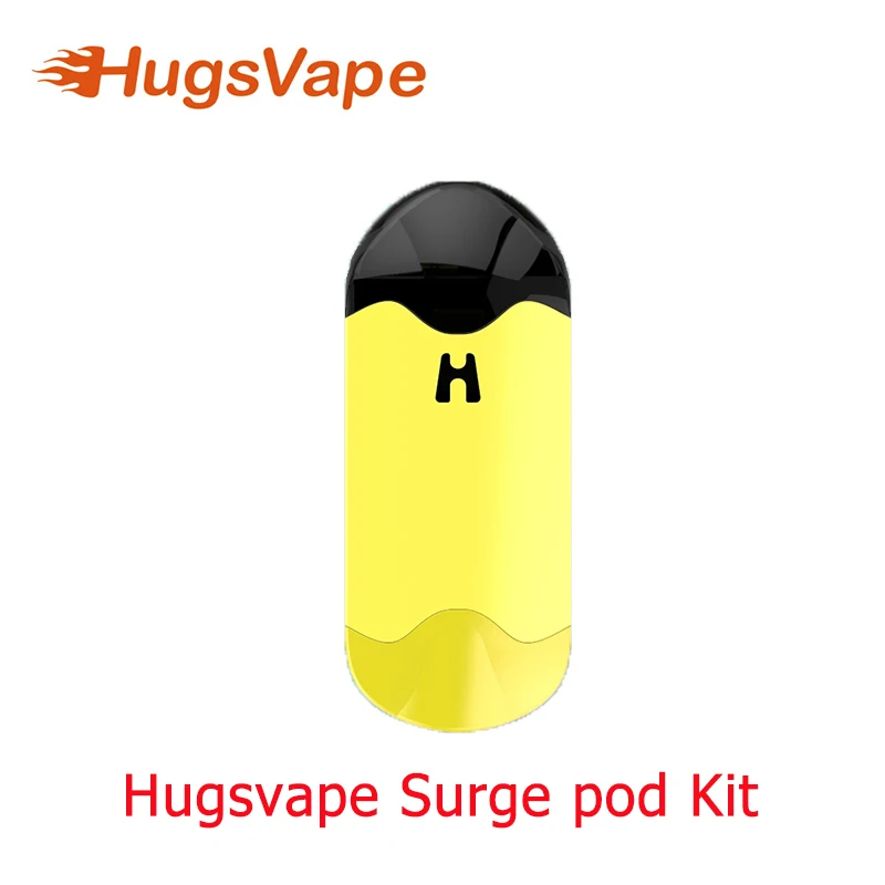 Новейший комплект HugsVape Surge Pod Kit 600mA встроенный аккумулятор система с воздушным