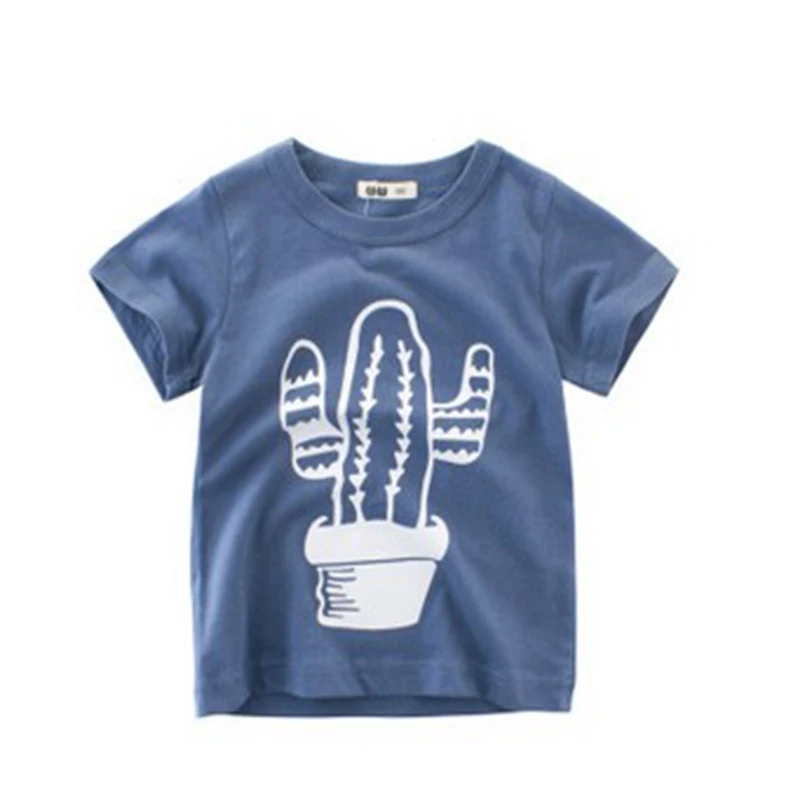 

Oeak 2019 Summer Girls & Boys Short Sleeve T Shirts Cartoon Print T-shirt Tee Shirt Cotton Girls Tops For Kids Clothing