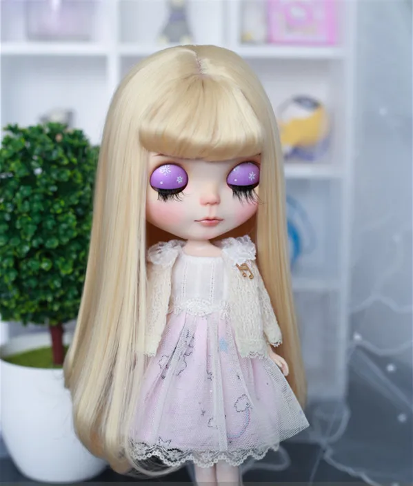 Кукла Blyth с длинными волосами и челкой аксессуары для кукол 1/6 1/4 1/3 BJD|doll hair|bjd doll