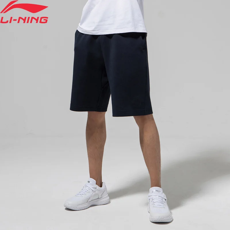 Мужские баскетбольные шорты Li Ning обычная посадка 87% хлопок 13% полиэстер подкладка
