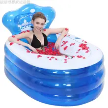 A2Insulation Ванна утолщенная надувная ванна для взрослых очень большая складная надувная ванна с подушкой ручной электрический насос