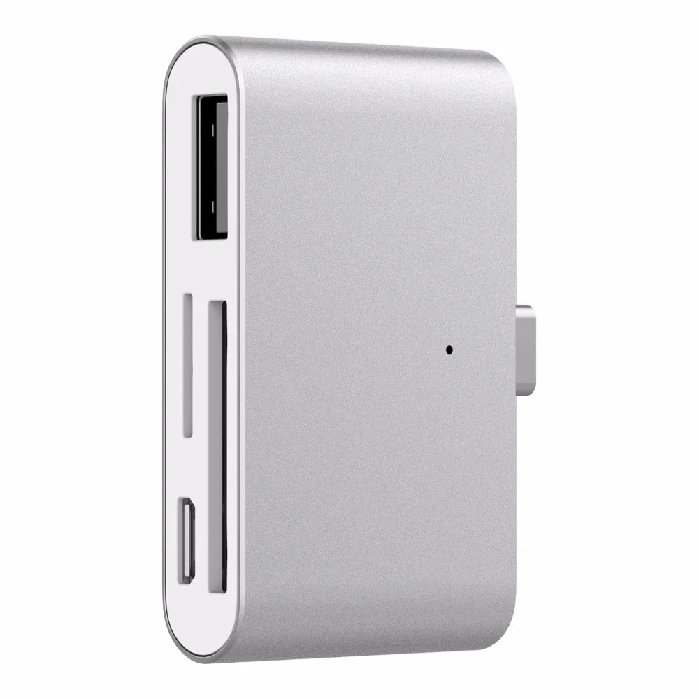 YUNCLOUD Тип usb-C концентратор USB 2,0 Card Reader микро USB SD карта памяти TF OTG 4 в 1 концентратор Мини адаптер для ноутбуков и телефоны