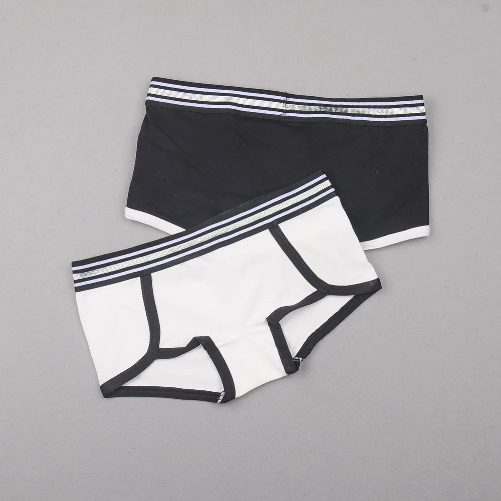 Women Pure Cotton Safety Underwear Stripes Bikini Pants Plus Size Boy Shorts Boxer Femme Briefs Panties Tanga Bragas Knickers XXL (9)