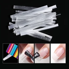 20 unids/caja fibra de vidrio para uñas con rascador acrílico blanco para Gel UV extensión rápida profesional 3D consejos herramientas de diseño de uñas(China)
