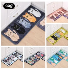 Мультяшный стиль, коврик для двери, ковер для улицы, нескользящий, для кухни, ванной, входной двери, коврики, мягкий коврик, водопоглощающий, домашний коврик