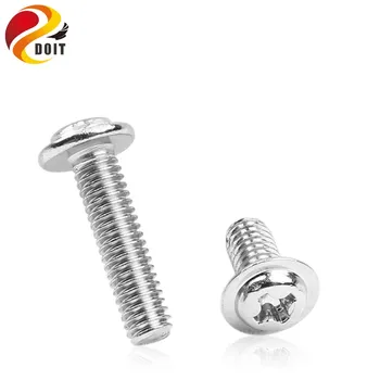 

Original DOIT 20pcs Stainless Steel Round Head Cross Screw M2*6 Robot Accessory Chassis