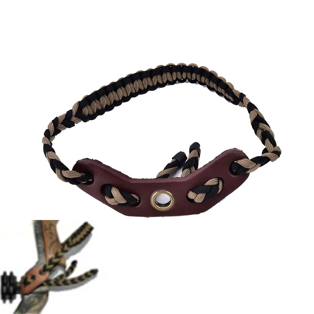 1Pc Archery Compound Bow Adjustable Braided Cord Bow Wrist Sling Strap For Hunting Target Practice Sports Accessories