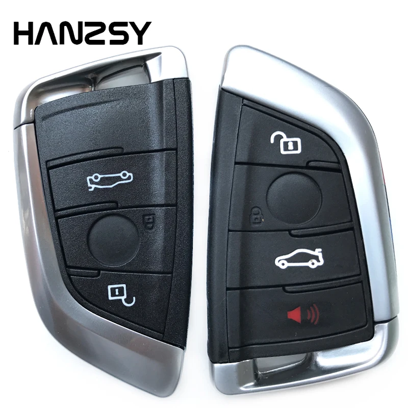 

3/4 Buttons Car Smart Key Case Shell For BMW 1 2 7 Series X1 X5 X6 X5M X6M Replacement Remote Key housing Fob with Insert Blade