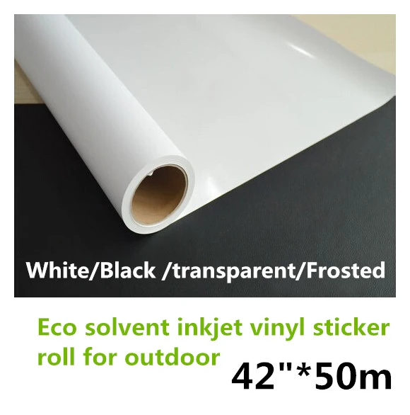 42"*50m Waterproof Eco solvent printable pvc vinyl roll materials for car  sticker