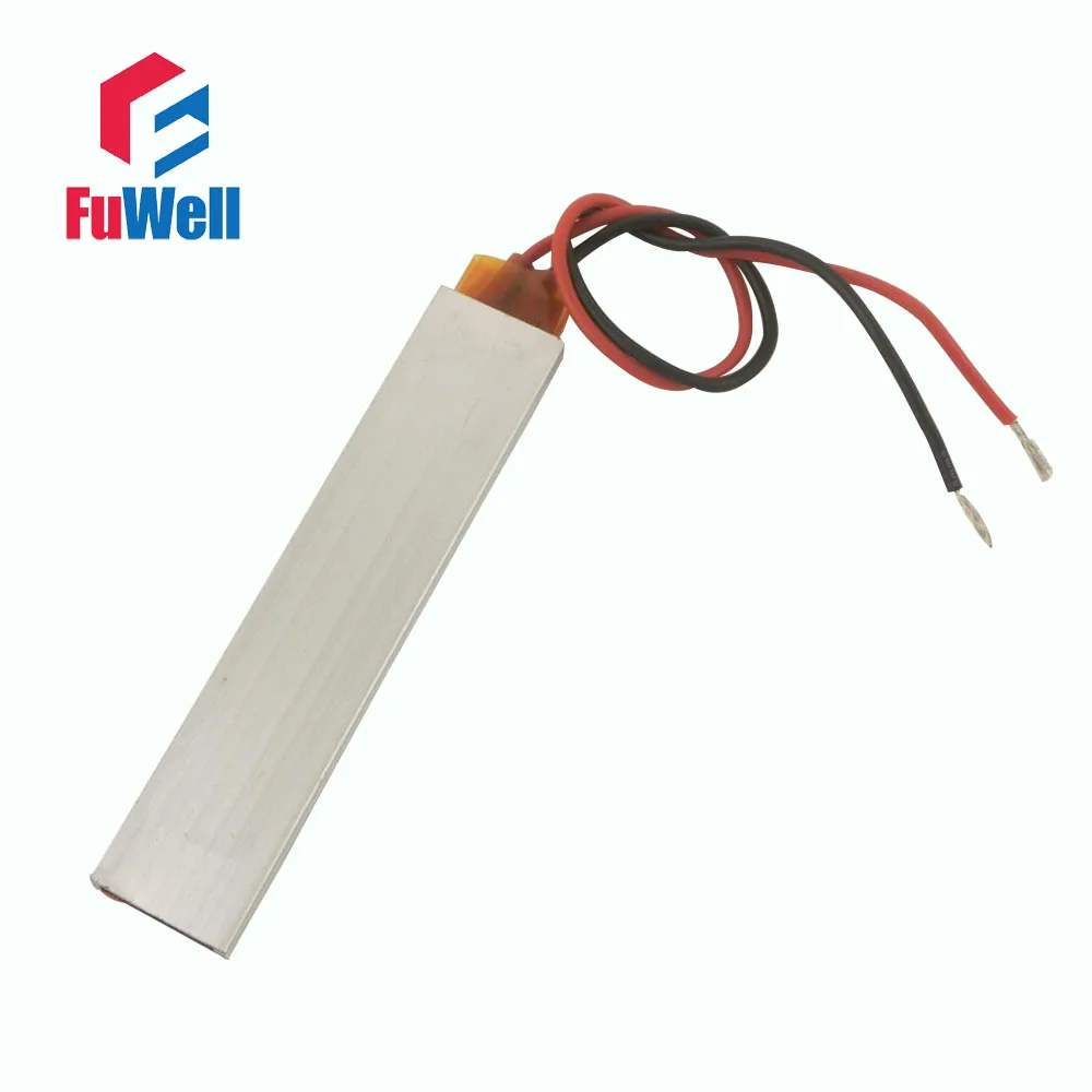 

80W 12V 200 Degree Constant Temperature PTC Heating Element Heater Plate 100X21x5mm Safety Surface Insulation
