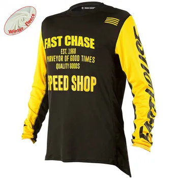 

Winter Fleece Off Road Downhill Jersey Shirt Cycling Mountain Bike DH Bicicletta Jersey DH BMX Motocross Jerseys MTB Jerseys