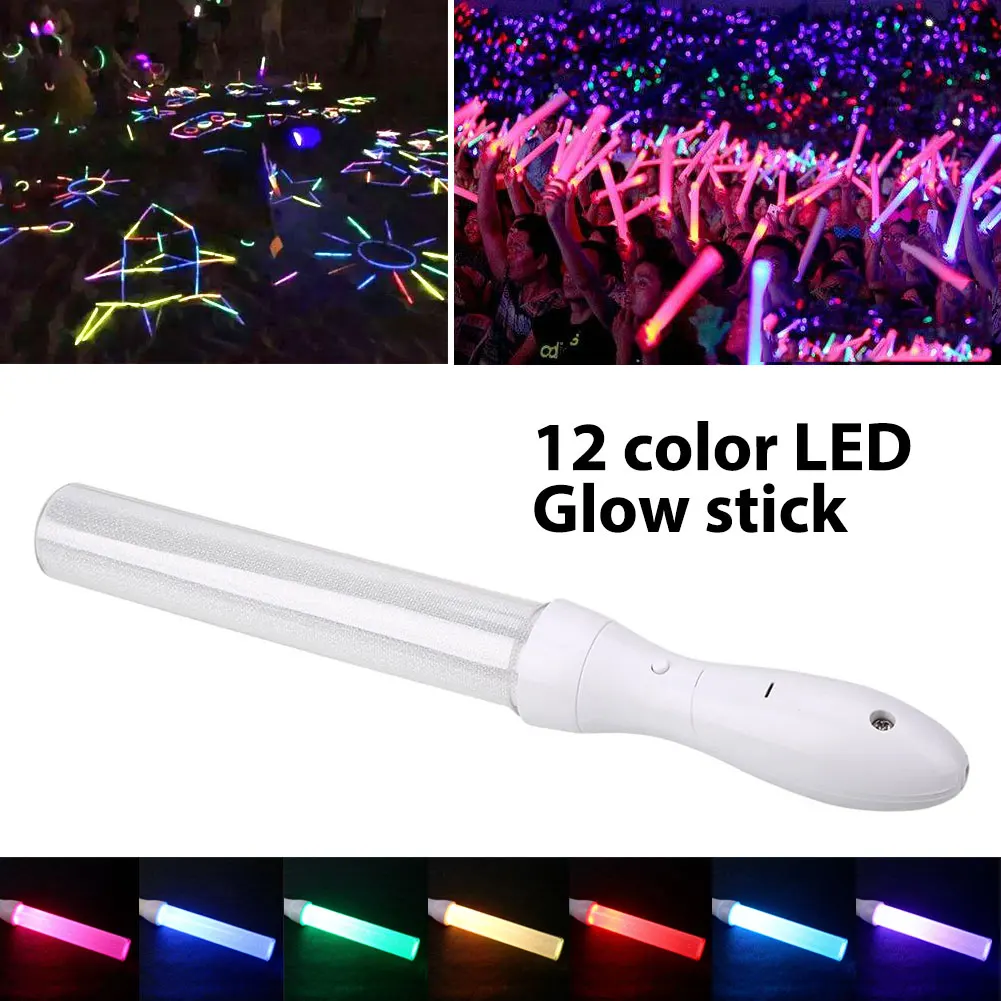 

26*2.7cm Colorfull Night Luminous Glo-Sticks Concerts Light Stick Glowing Bar LED Glow Stick Party Supplies