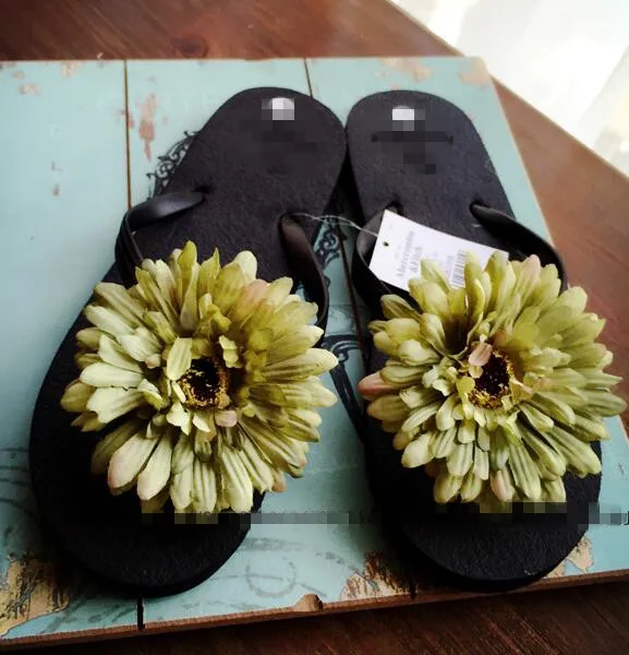 Женские тапочки HAHA Flower обувь ручной работы повседневные сандалии с красными