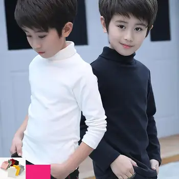 

Baby Boys Girls Sweaters Solid Knitted Pullovers Turtleneck 2020 New Autumn Winter Kids Clothes Children Clothing Pull Fille 12