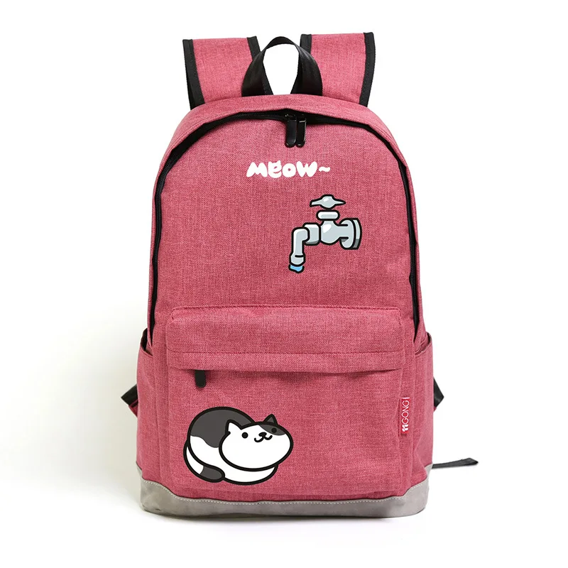 

Oxford cloth backpack Japanese cute Meng cat shoulder bag students spoof bag backpack