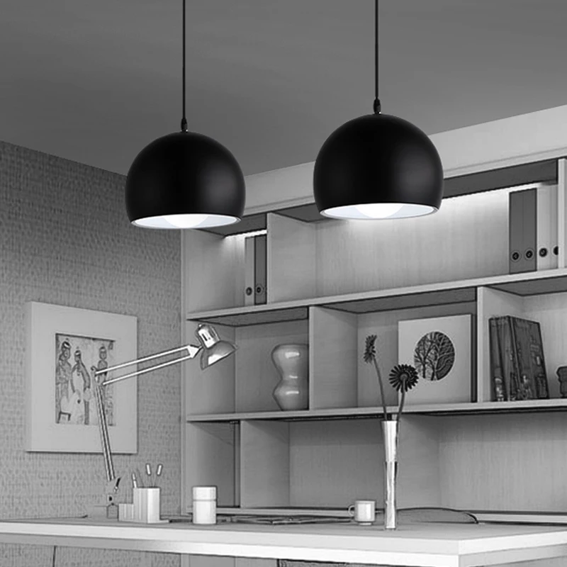  Modern Simple Ball E27 Pendant Lights Cafe Restaurant Lighting Pendant Lamp Light Fixtures Decorate - 32794069940