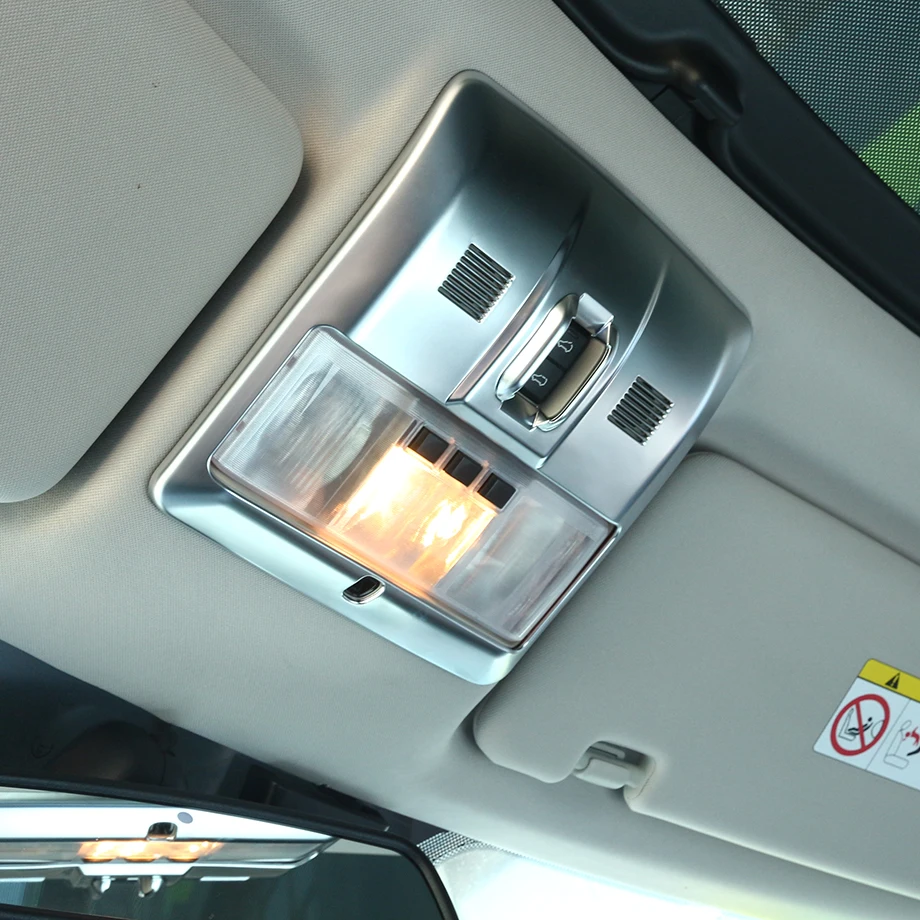 

Chrome Accessory Front Reading Light Frame Trim Car Sticker For Land Rover Discovery 4 2010-2015,Car Styling