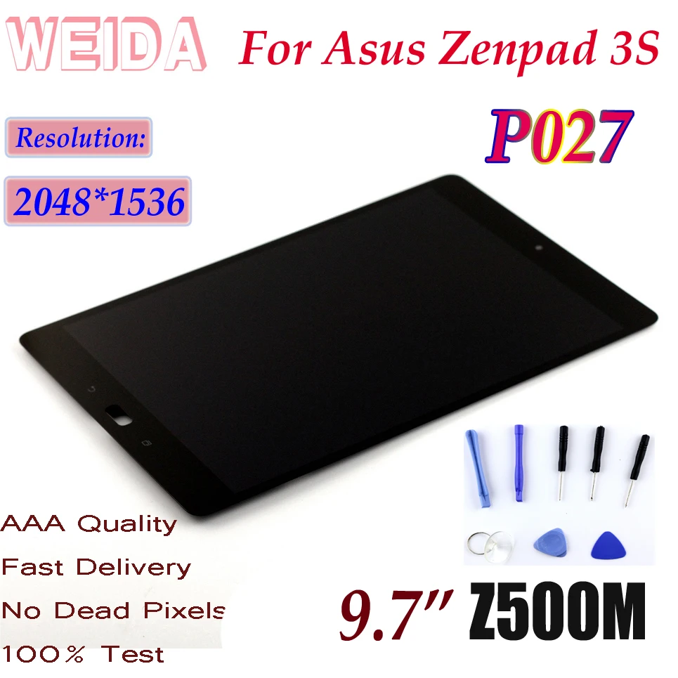 ЖК-дисплей WEIDA 10 1 &quotдля Asus Zenpad 3S Z500M P027 2048*1536 сменный с сенсорным экраном в сборе |