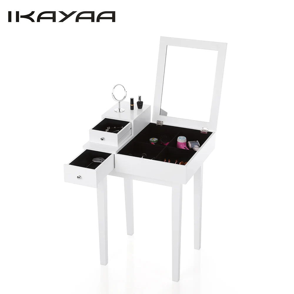 Ikayaa Us Stock Bedroom Vanity Table Make Up Dressing Table W