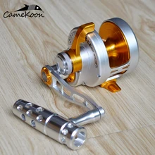 CAMEKOON, обычная Рыболовная катушка с рычагом для соленой воды, 30 кг, максимальная тяга, левая рука, большая игра, Троллинг, катушка