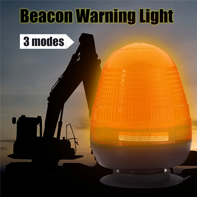 

12W 60 LED Emergency Flash Stobe Rotating Beacon Warning Light 5730 SMD Roadway Safety Traffic Light