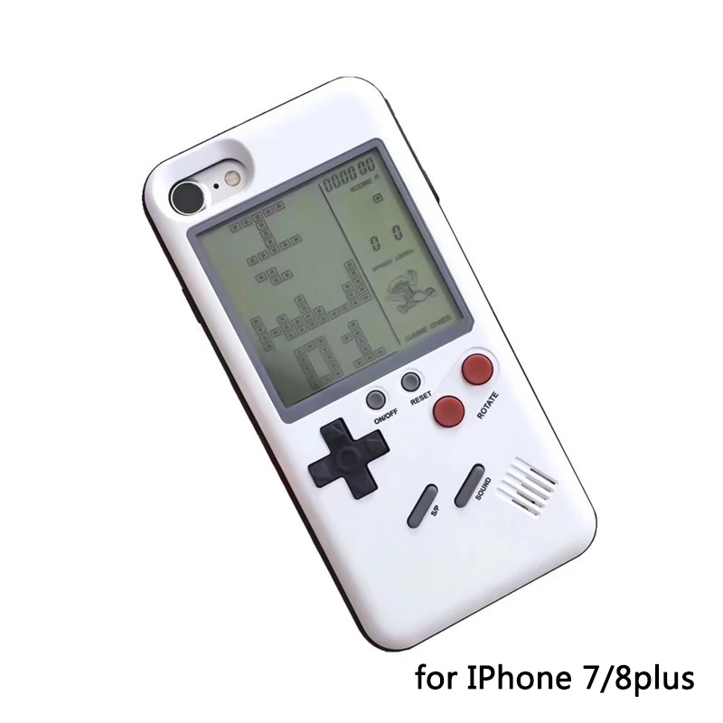 Tetris игровая портативная игровая Игровая приставка для телефона чехол для iPhone 7 8 6 6 S Plus портативная игровая консоль - Цвет: for iphone 7 8 plus