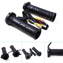 Универсальный мотоцикл 22 мм Электрический ручной нагрев ручки Литые ручки ATV грелки регулировка температуры горячий руль