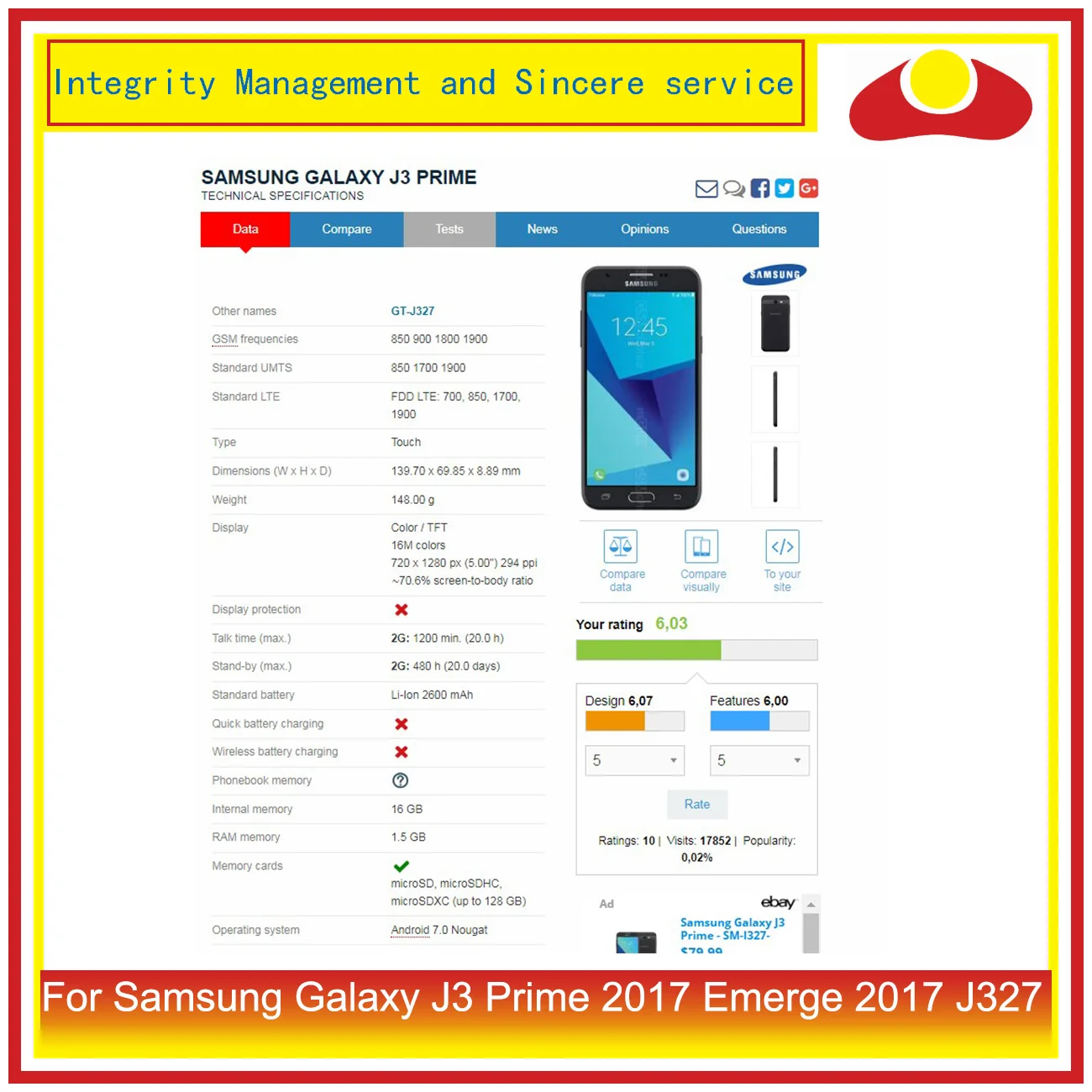 Для Samsung Galaxy J3 Prime Emerge 2nd j327W J327V J327T корпус батарея Дверь задняя Задняя стеклянная крышка корпус